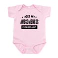 thumbnail image 1 of CafePress - I Get My Awesomeness From My Aunt Body Suit - Baby Light Bodysuit, Size Newborn - 24 Months, 1 of 4