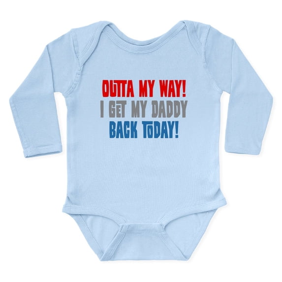 CafePress - I Get My Daddy Back Today Body Suit - Long Sleeve Cotton Baby Bodysuit