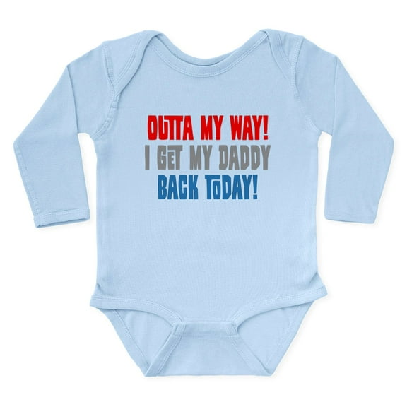 CafePress - I Get My Daddy Back Today Body Suit - Long Sleeve Cotton Baby Bodysuit