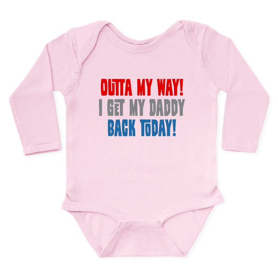 CafePress - I Get My Daddy Back Today Body Suit - Long Sleeve Cotton Baby Bodysuit