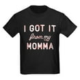 thumbnail image 1 of CafePress - I Got It From My Momma Kids Dark T Shirt - Dark T-Shirt Kids XS-XL, 1 of 4