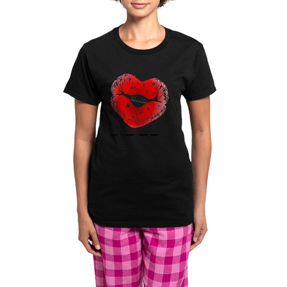 CafePress - I_HEART_BILLY Women's Dark Pajamas - Women's Short Sleeve Print T-Shirt and Pants Dark Cotton Pajama Set