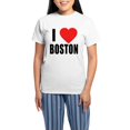 thumbnail image 1 of CafePress - I HEART BOSTON Women's Light Pajamas - Women's Short Sleeve Print T-Shirt and Pants Light Cotton Pajama Set, 1 of 7