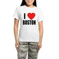 thumbnail image 1 of CafePress - I HEART BOSTON Women's Light Pajamas - Women's Short Sleeve Print T-Shirt and Pants Light Cotton Pajama Set, 1 of 7