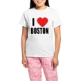 thumbnail image 1 of CafePress - I HEART BOSTON Women's Light Pajamas - Women's Short Sleeve Print T-Shirt and Pants Light Cotton Pajama Set, 1 of 7