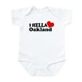 thumbnail image 1 of CafePress - I HELLA LOVE / HEART OAKLAND Infant Bodysuit - Baby Light Bodysuit, Size Newborn - 24 Months, 1 of 4