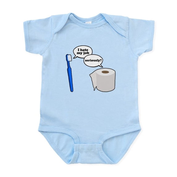 CafePress - I Hate My Job Baby Light Bodysuit - Baby Light Bodysuit, Size Newborn - 24 Months