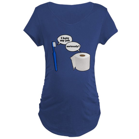 CafePress - I Hate My Job Maternity Dark T Shirt - Maternity Dark T-Shirt