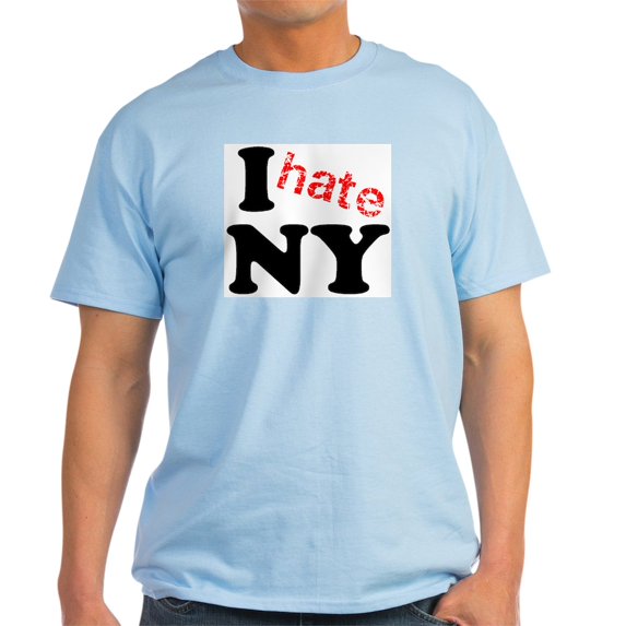 CafePress - I Hate NY Light T Shirt - Men's Classic Graphic T-Shirt
