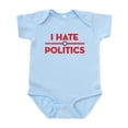 thumbnail image 1 of CafePress - I Hate Politics Infant Bodysuit - Baby Light Bodysuit, Size Newborn - 24 Months, 1 of 4