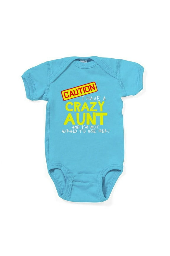 - I Have A Crazy Aunt Body Suit - Cute Infant Bodysuit Baby Romper - Size Newborn - 24 Months