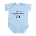 thumbnail image 1 of CafePress - I Have An Imaginary Friend Infant Bodysuit - Baby Light Bodysuit, Size Newborn - 24 Months, 1 of 4