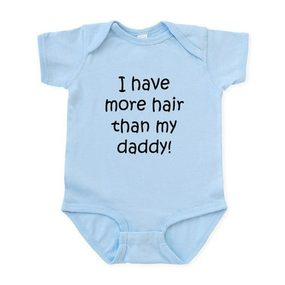 CafePress - I Have More Hair Than My Daddy Body Suit - Baby Light Bodysuit, Size Newborn - 24 Months
