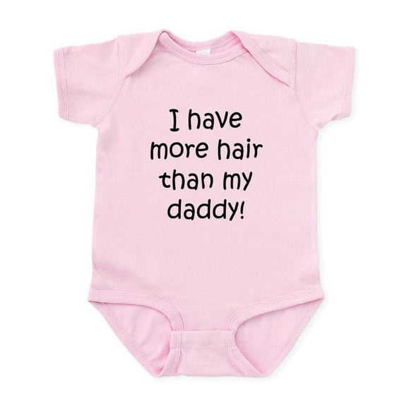 CafePress - I Have More Hair Than My Daddy Body Suit - Baby Light Bodysuit, Size Newborn - 24 Months