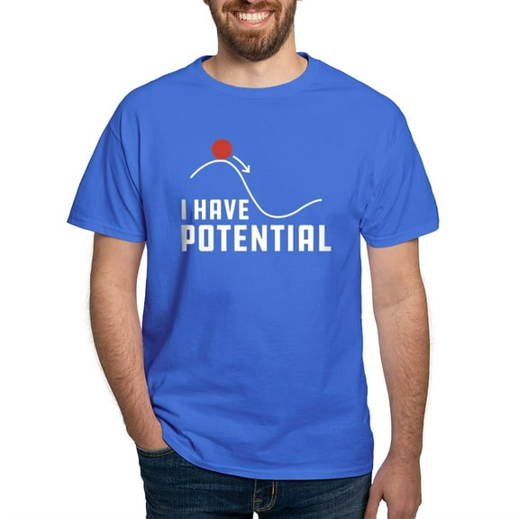 CafePress - I Have Potential Dark T Shirt - Men's Classic Graphic Cotton T-Shirt