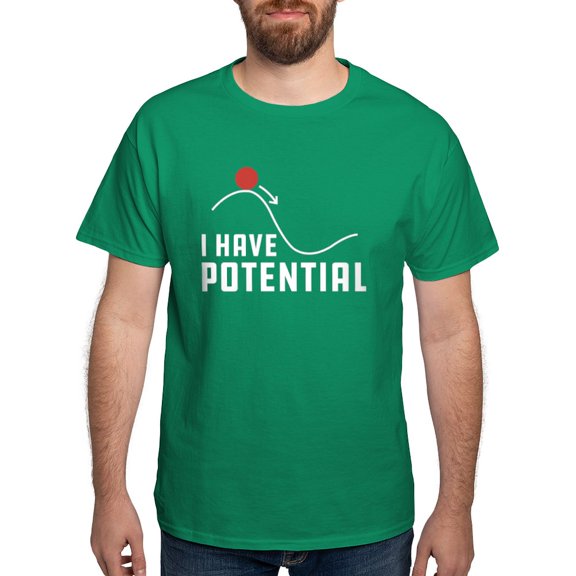CafePress - I Have Potential Dark T Shirt - Men's Classic Graphic Cotton T-Shirt