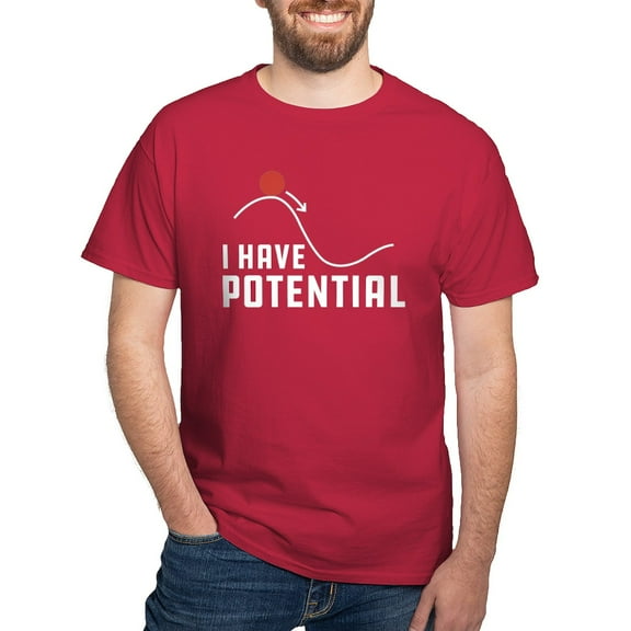 CafePress - I Have Potential Dark T Shirt - Men's Classic Graphic Cotton T-Shirt