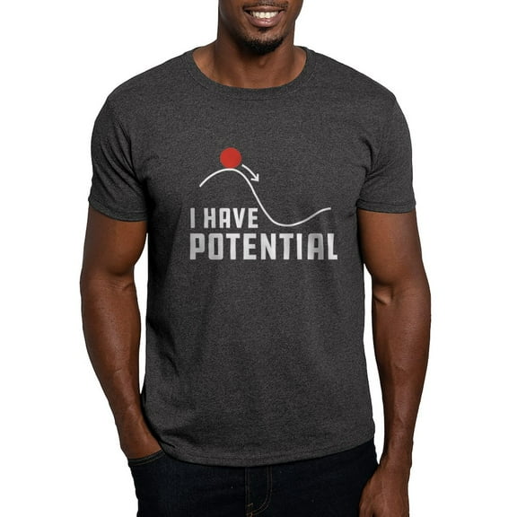 CafePress - I Have Potential Dark T Shirt - Men's Classic Graphic Cotton T-Shirt