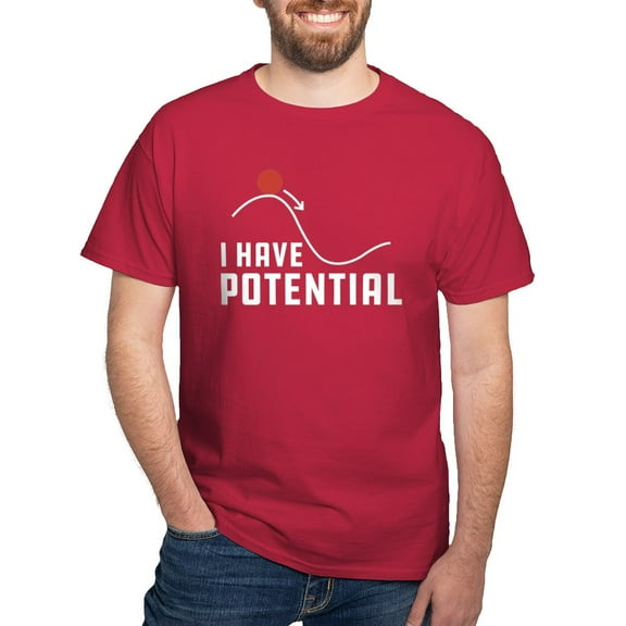 CafePress - I Have Potential Dark T Shirt - Men's Classic Graphic Cotton T-Shirt
