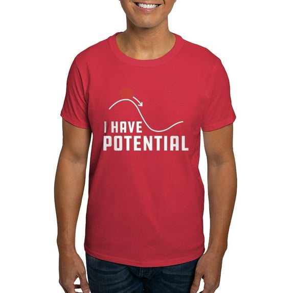 CafePress - I Have Potential Dark T Shirt - Men's Classic Graphic Cotton T-Shirt