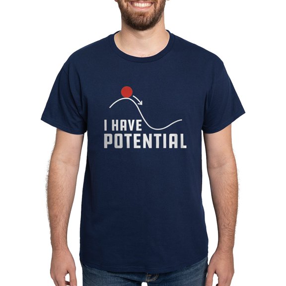CafePress - I Have Potential Dark T Shirt - Men's Classic Graphic Cotton T-Shirt