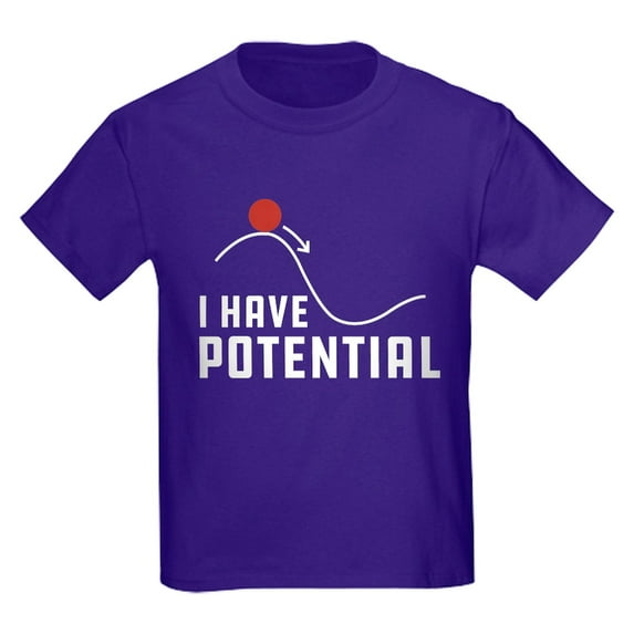 CafePress - I Have Potential Kids Dark T Shirt - Dark T-Shirt Kids XS-XL