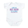 thumbnail image 1 of CafePress - I Have The Best Sister In The Baby Light Bodysuit - Baby Light Bodysuit, Size Newborn - 24 Months, 1 of 4