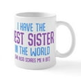 thumbnail image 1 of CafePress - I Have The Best Sister In The Wo - 11 oz Ceramic Mug - Novelty Coffee Tea Cup, 1 of 4