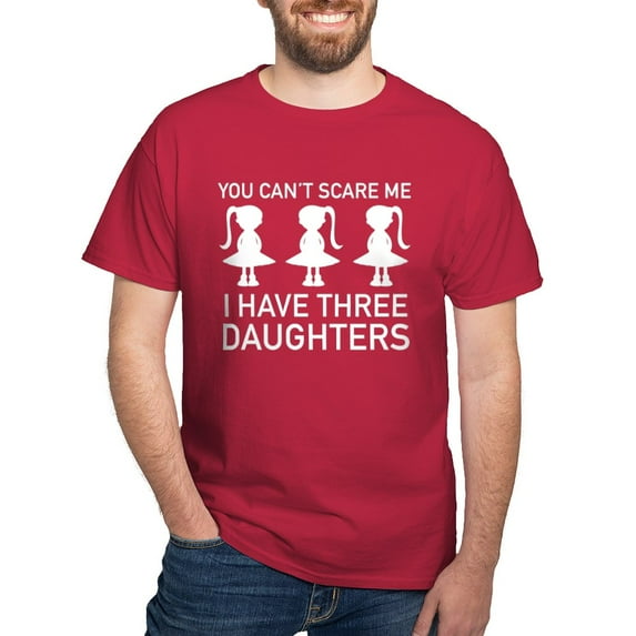 CafePress - I Have Three Daughters Dark T Shirt - Men's Classic Graphic Cotton T-Shirt