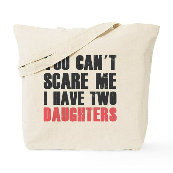 CafePress - I Have Two Daughters Tote Bag - Unisex Canvas Tote Bag, Beige, 1-Piece