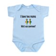 thumbnail image 1 of CafePress - I Have Two Moms, Whats Your Super Power? Body Suit - Baby Light Bodysuit, Size Newborn - 24 Months, 1 of 4