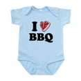thumbnail image 1 of CafePress - I [Heart] BBQ Infant Bodysuit - Baby Light Bodysuit, Size Newborn - 24 Months, 1 of 4