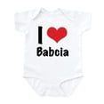 thumbnail image 1 of CafePress - I 'Heart' Babcia Bodysuit - Baby Light Bodysuit, Size Newborn - 24 Months, 1 of 4