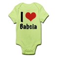 thumbnail image 1 of CafePress - I 'Heart' Babcia Bodysuit - Baby Light Bodysuit, 1 of 1