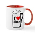 thumbnail image 1 of CafePress - I Heart Beer Mug - 11 oz Ceramic Mug - Novelty Coffee Tea Cup, 1 of 4