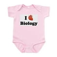 thumbnail image 1 of CafePress - I (Heart) Biology Infant Bodysuit - Baby Light Bodysuit, Size Newborn - 24 Months, 1 of 4