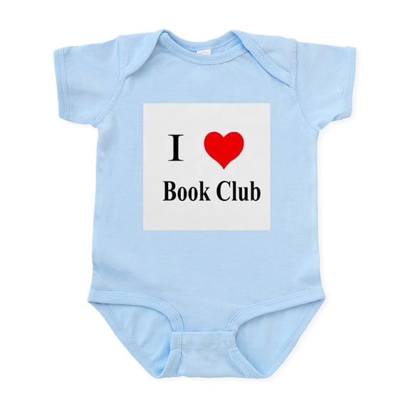CafePress - I Heart Book Club Onesie - Baby Light Bodysuit, Size Newborn - 24 Months