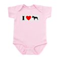 thumbnail image 1 of CafePress - I Heart Bull Terrier - Baby Light Bodysuit, Size Newborn - 24 Months, 1 of 4