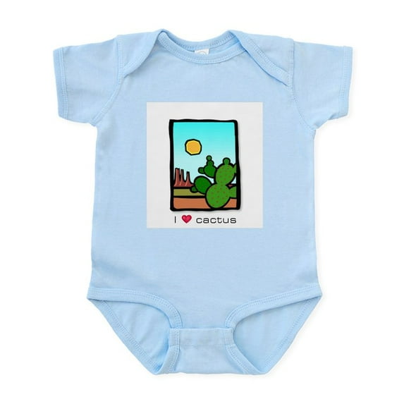 CafePress - I Heart Cactus Infant Bodysuit - Baby Light Bodysuit, Size Newborn - 24 Months