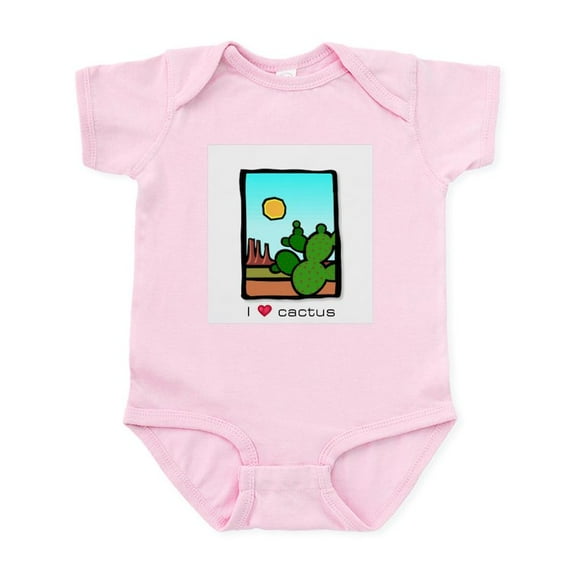 CafePress - I Heart Cactus Infant Bodysuit - Baby Light Bodysuit, Size Newborn - 24 Months