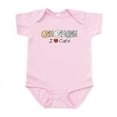 thumbnail image 1 of CafePress - I Heart Cats Infant Bodysuit - Baby Light Bodysuit, Size Newborn - 24 Months, 1 of 4