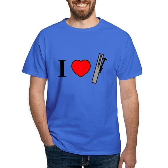 CafePress - I Heart Chimes Horizontal Dark T Shirt - Men's Classic Graphic Cotton T-Shirt