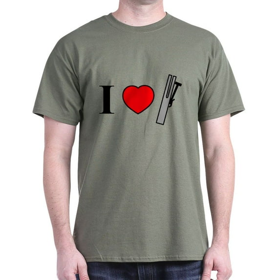 CafePress - I Heart Chimes Horizontal Dark T Shirt - Men's Classic Graphic Cotton T-Shirt