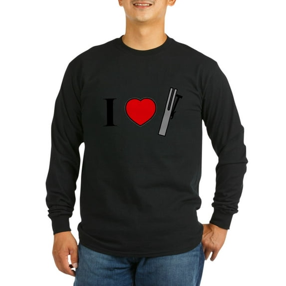 CafePress - I Heart Chimes Horizontal Long Sleeve Dark T Shi - Long Sleeve Dark T-Shirt
