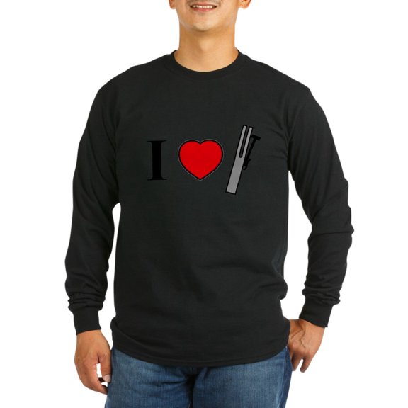 CafePress - I Heart Chimes Horizontal Long Sleeve Dark T Shi - Long Sleeve Dark T-Shirt