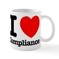 thumbnail image 1 of CafePress - I Heart Compliance - 11 oz Ceramic Mug - Novelty Coffee Tea Cup, 1 of 4