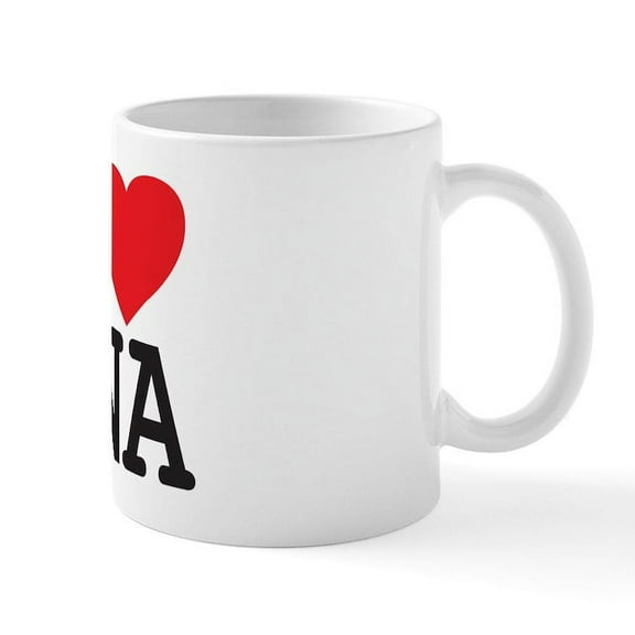 CafePress - I Heart DNA Mug - 11 oz Ceramic Mug - Novelty Coffee Tea Cup
