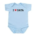 thumbnail image 1 of CafePress - I Heart Data Infant Bodysuit - Baby Light Bodysuit, Size Newborn - 24 Months, 1 of 4