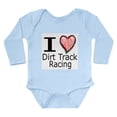 thumbnail image 1 of CafePress - I Heart Dirt Track Racing Body Suit - Long Sleeve Cotton Baby Bodysuit, 1 of 4