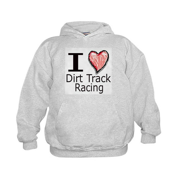 CafePress - I Heart Dirt Track Racing - Kids Hooded Sweatshirt, Classic Hoodie